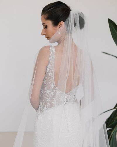 Alexandra - Swarovski Crystal Beads Wedding Veil