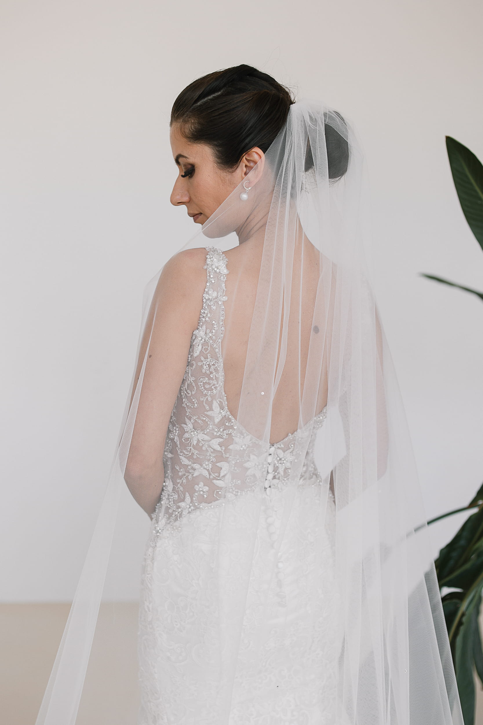 Alexandra - Swarovski Crystal Beads Wedding Veil