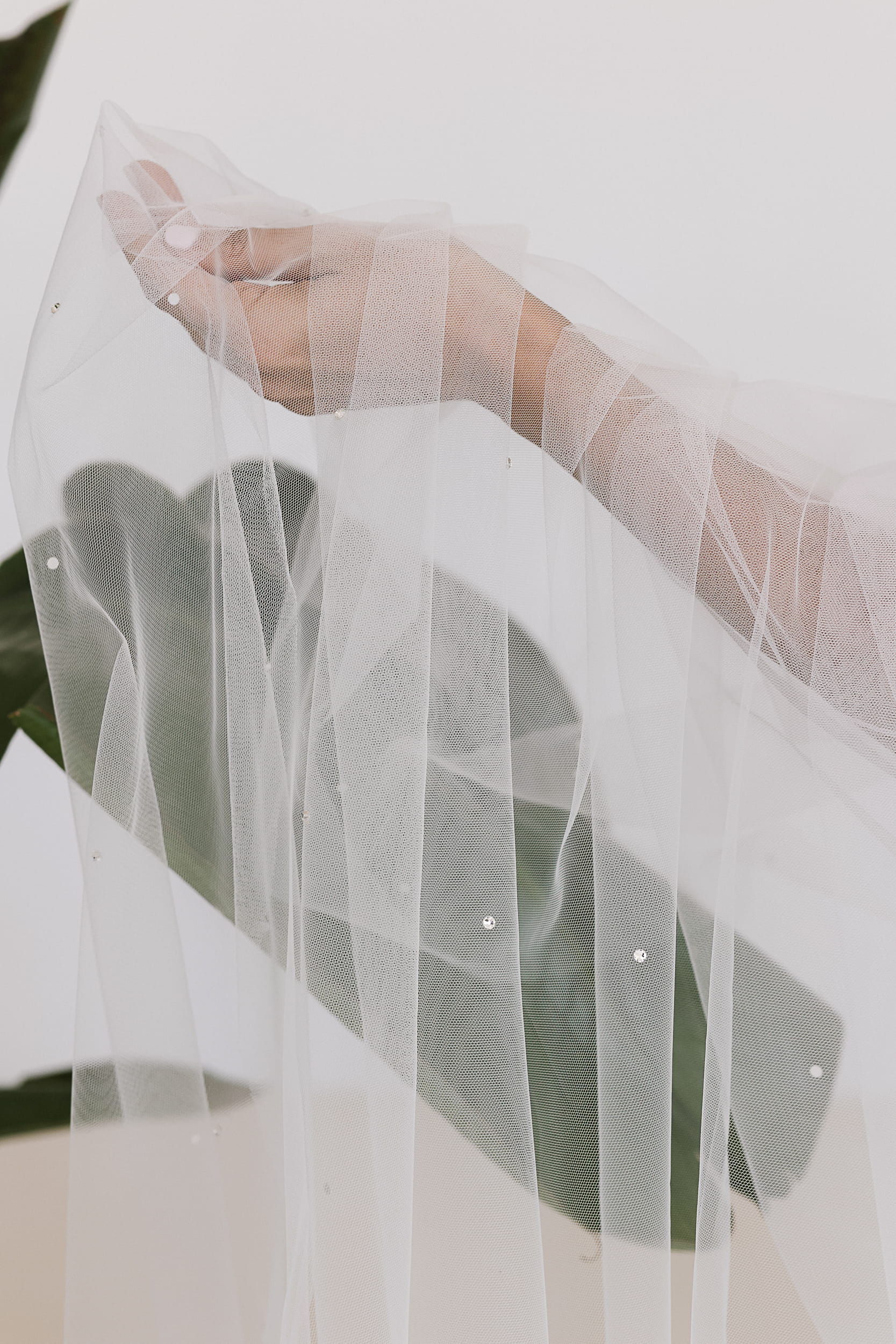 Alexandra - Swarovski Crystal Beads Wedding Veil - Image 2