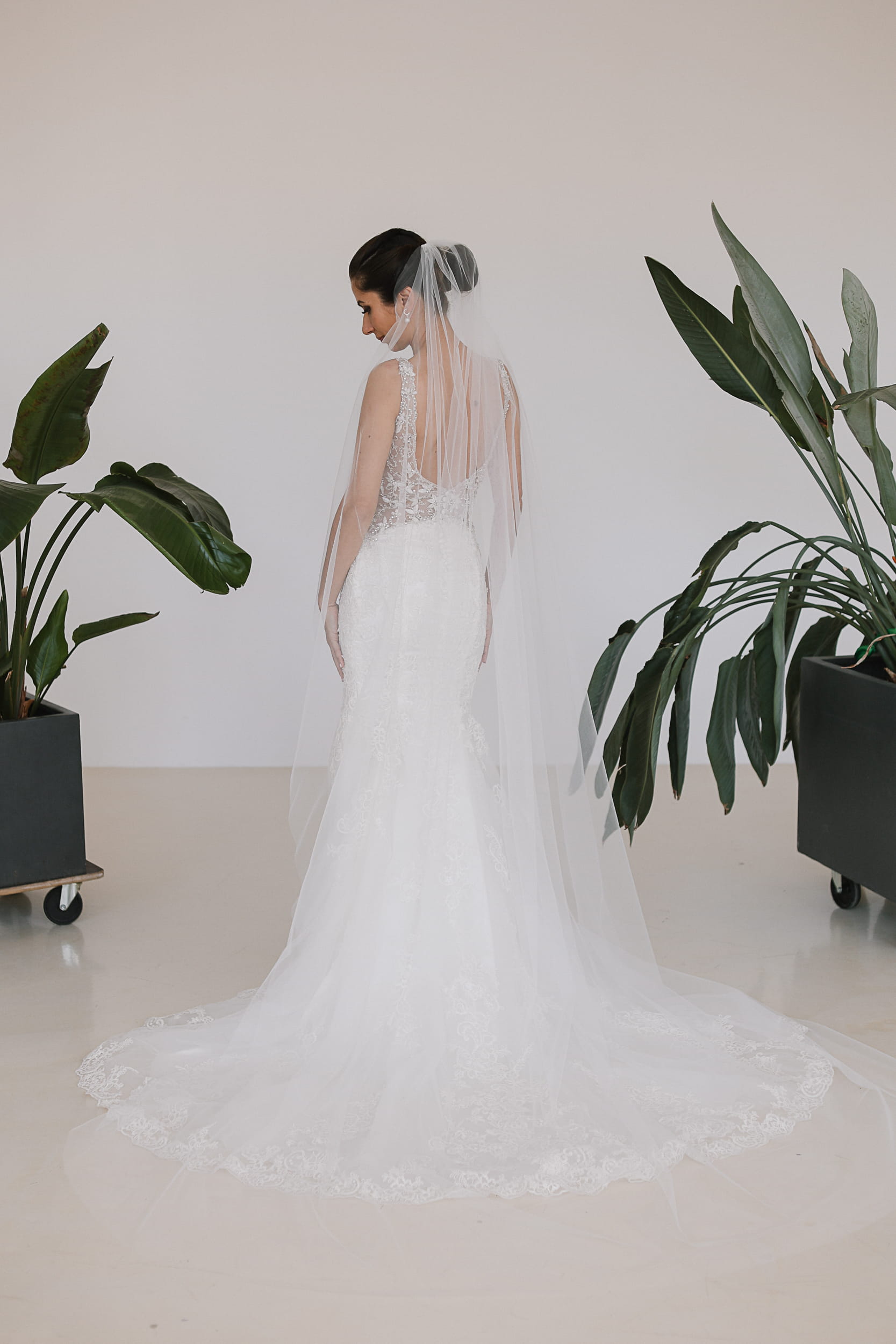 Alexandra - Swarovski Crystal Beads Wedding Veil - Image 3