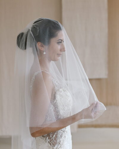 Amara - Double Tier Fine Glitter Wedding Veil
