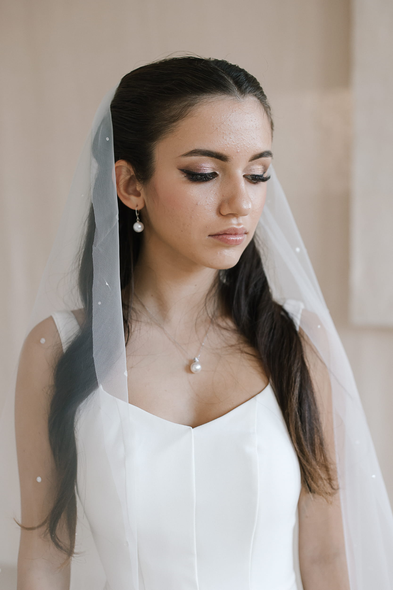 Delia - Raindrops Wedding Veil - Image 2