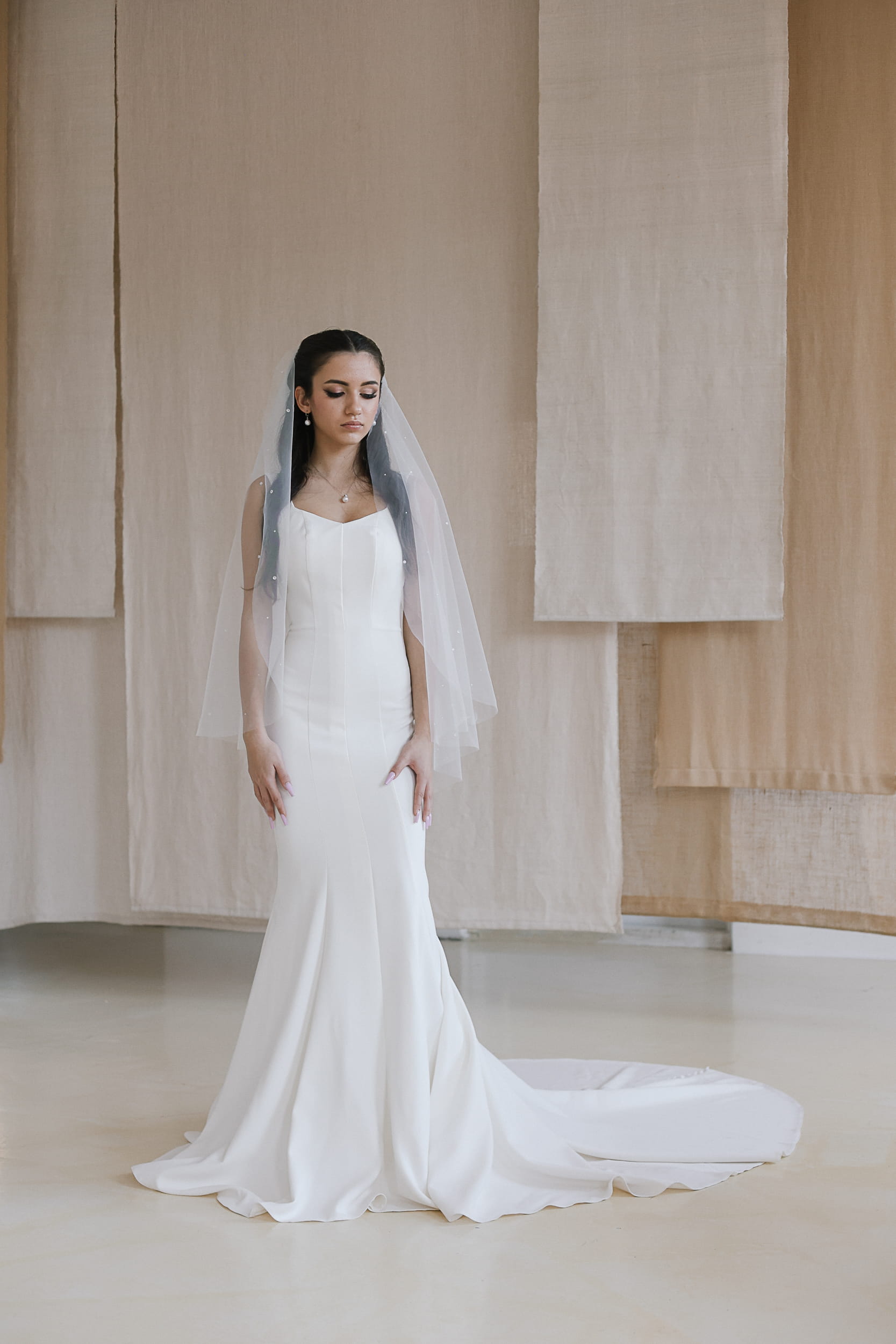 Delia - Raindrops Wedding Veil - Image 5