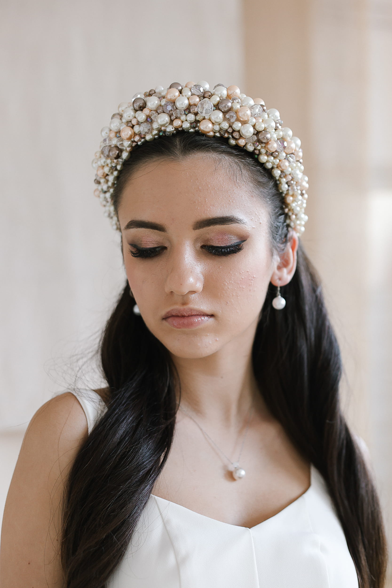 Headband E Pearls and Beads