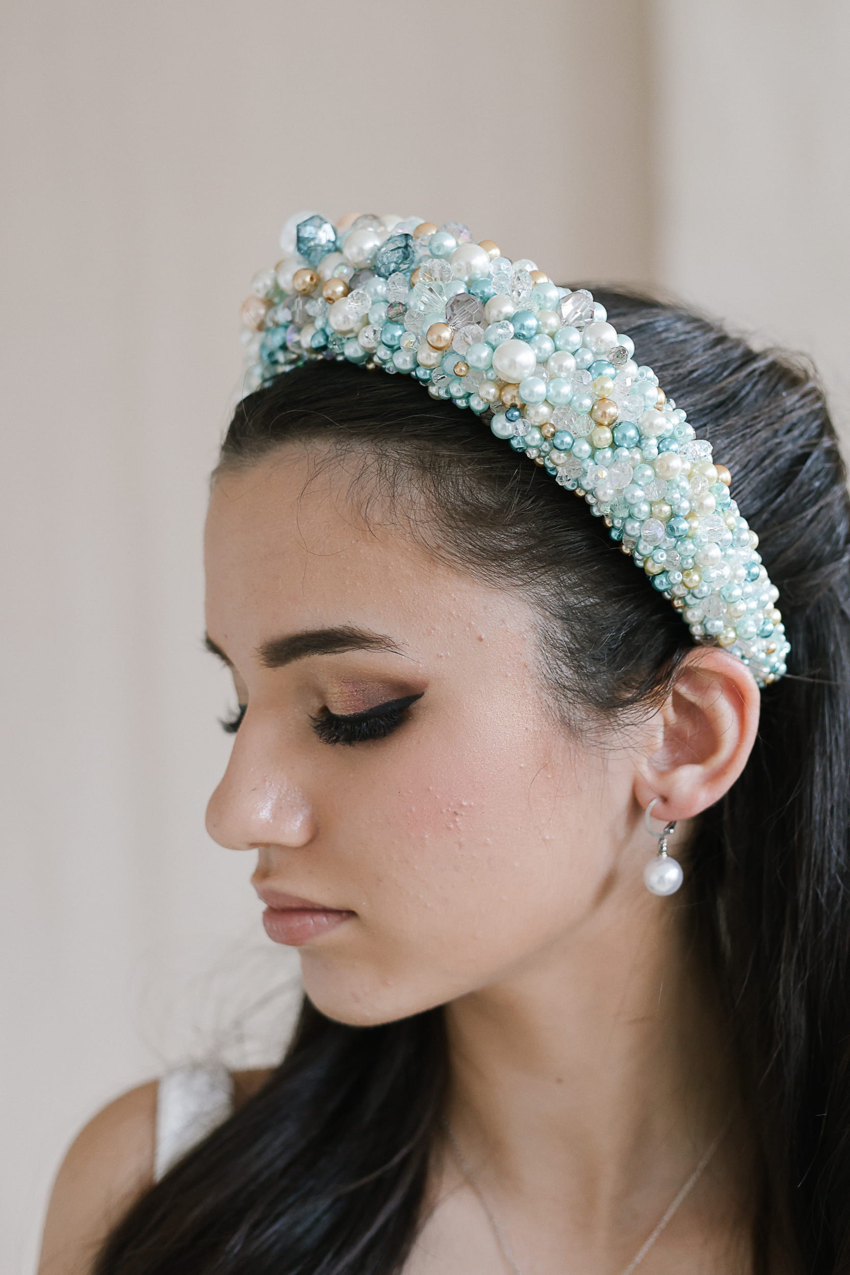 Headband F Pearls and Beads