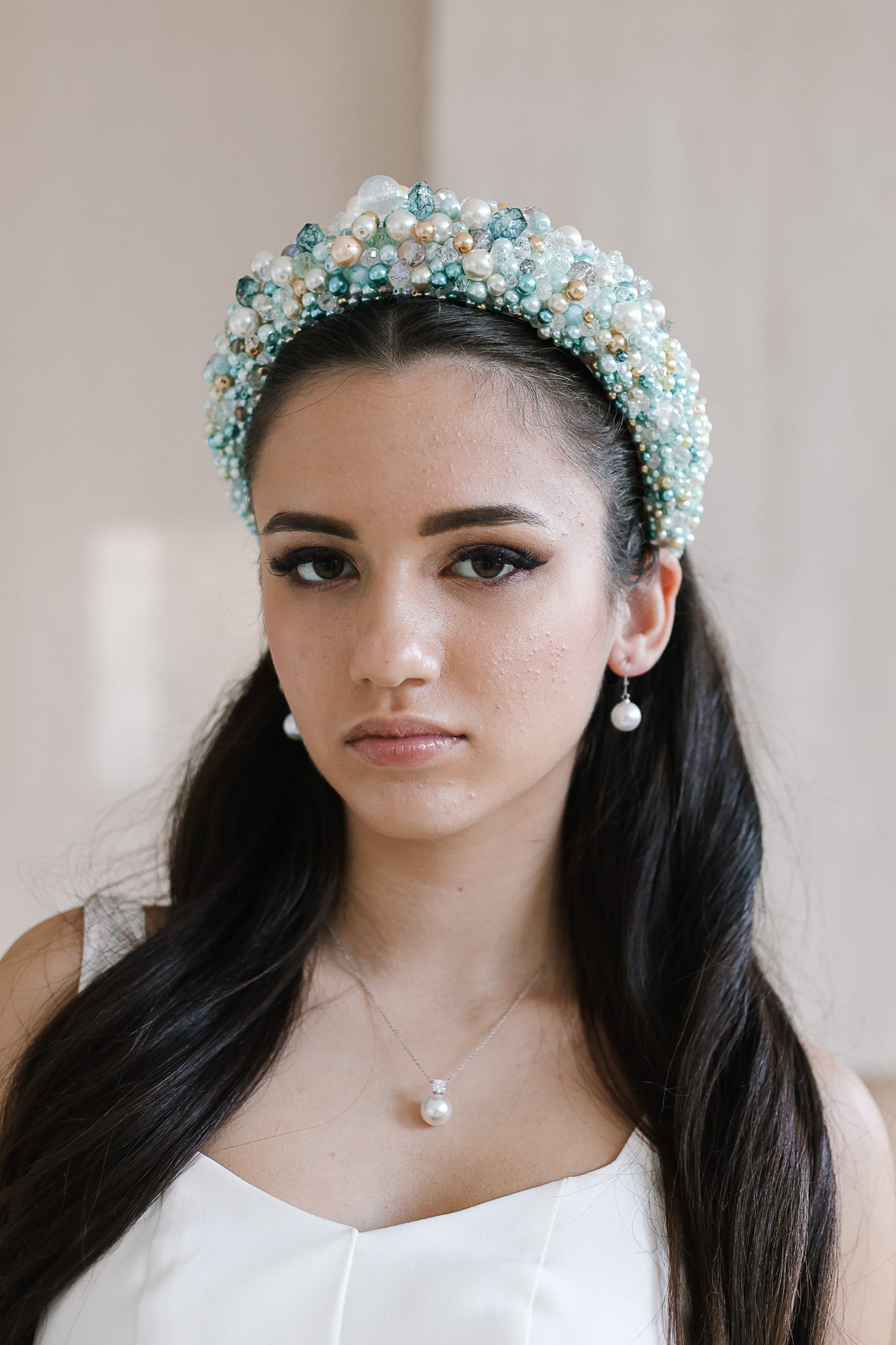 Headband F Pearls and Beads - Image 2